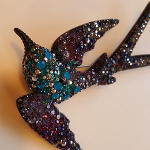 Swarovki Punky Wings Brooch NIB